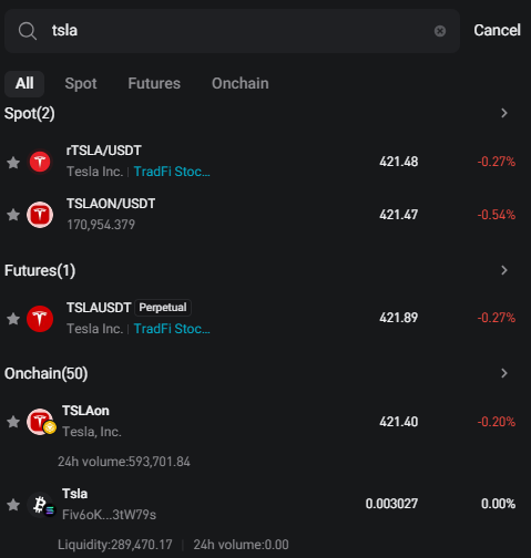 Crypto Exchanges that supports stocks