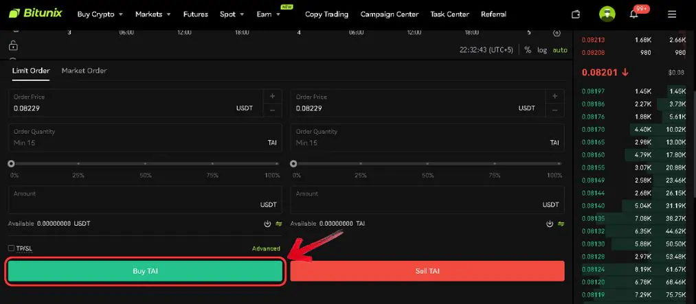 Buy TARS AI Tokens