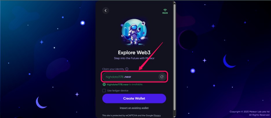 Get Started With Meteor Wallet