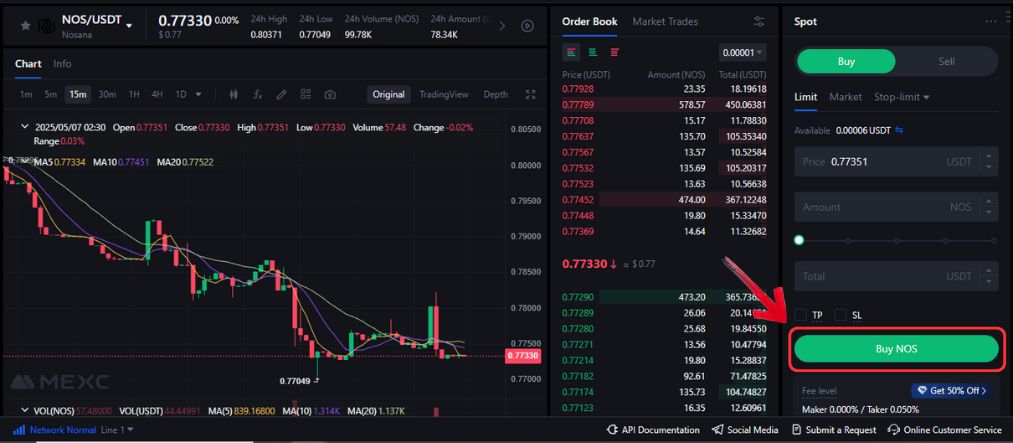 Buy Nosana tokens