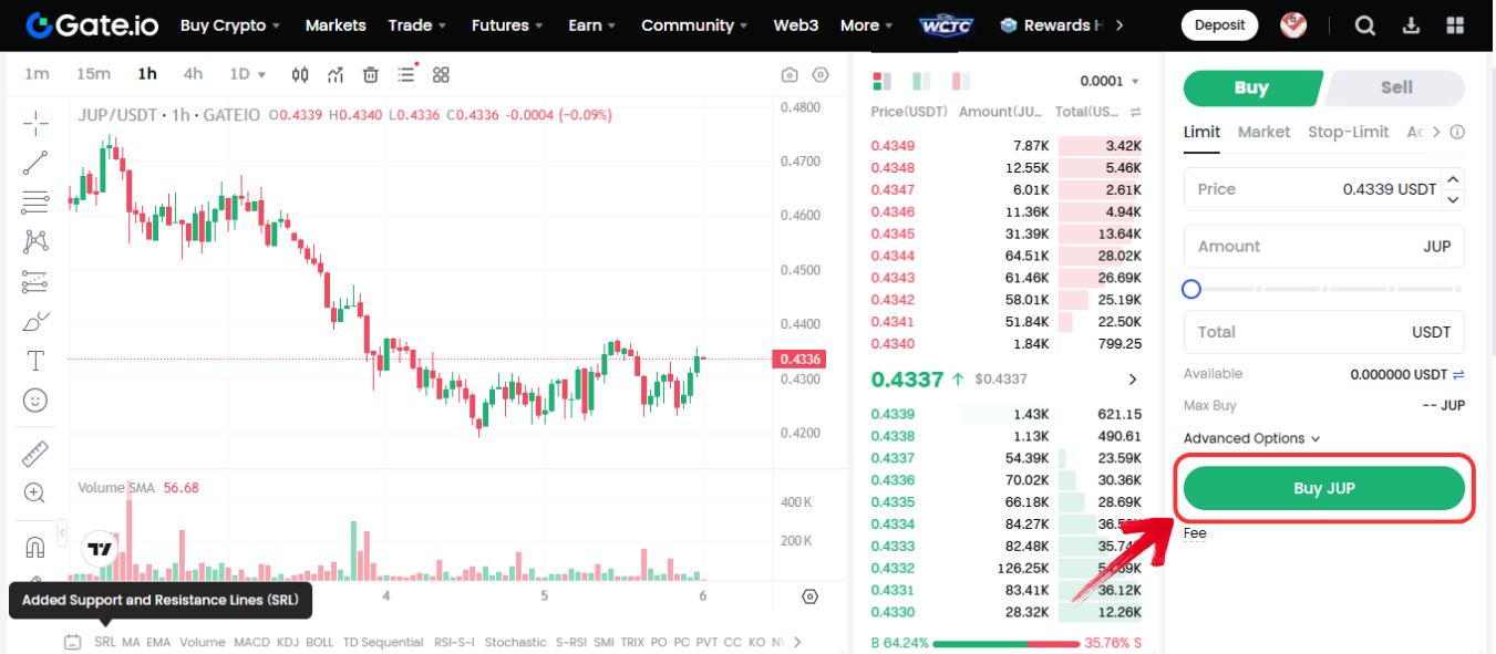 Buy Jupiter Tokens