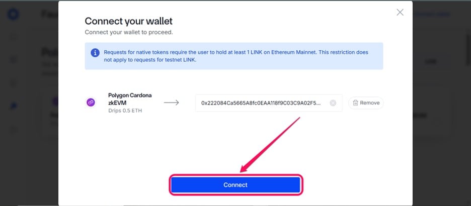 Get Polygon zkEVM Testnet Tokens