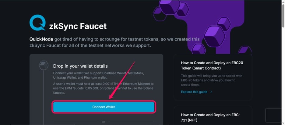How to Get ZkSync Era Testnet Tokens