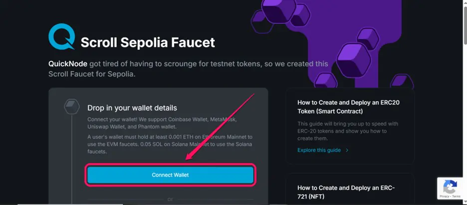 Get Scroll Testnet Tokens