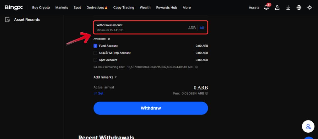Buy Arbitrum tokens