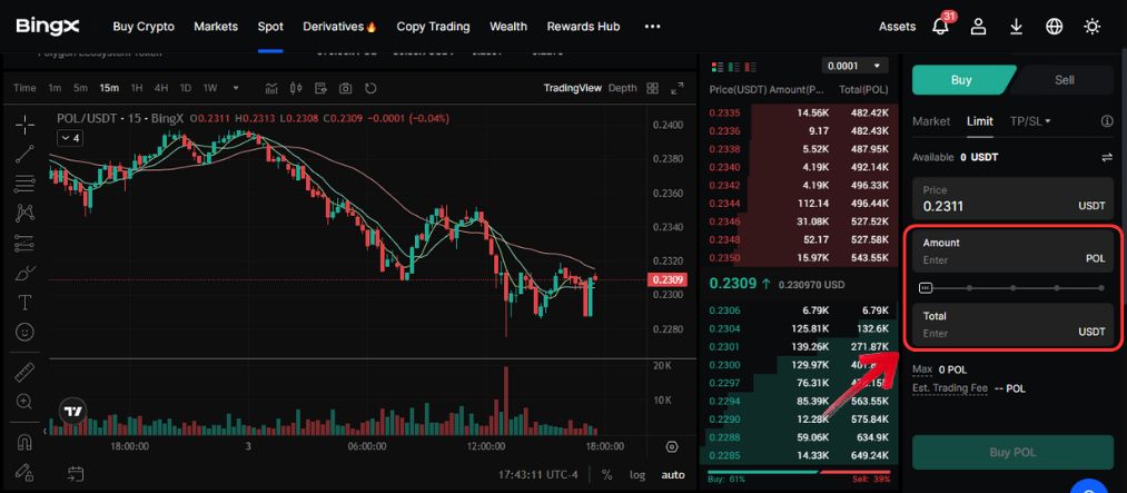 Buy Polygon tokens
