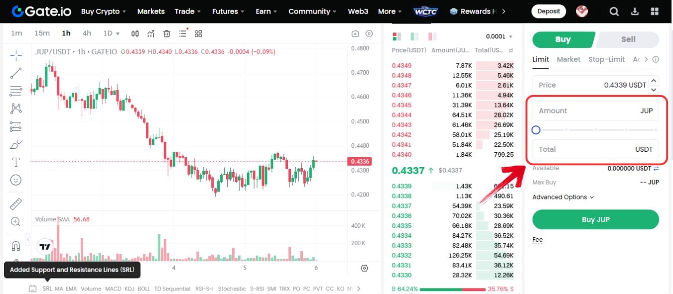 Buy Jupiter Tokens