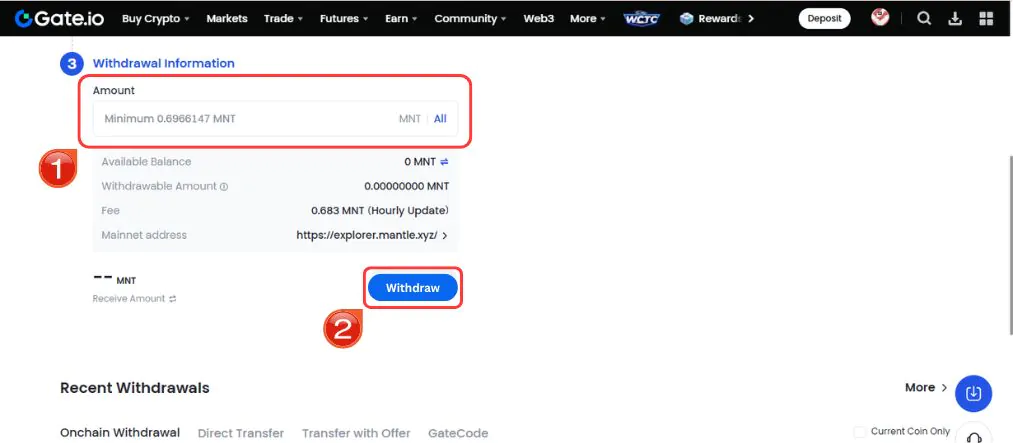 Buy Mantle Tokens