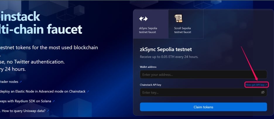 How to Get ZkSync Era Testnet Tokens