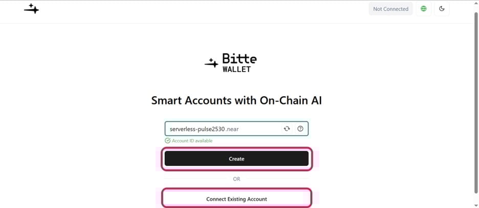 Get Started With Bitte Wallet