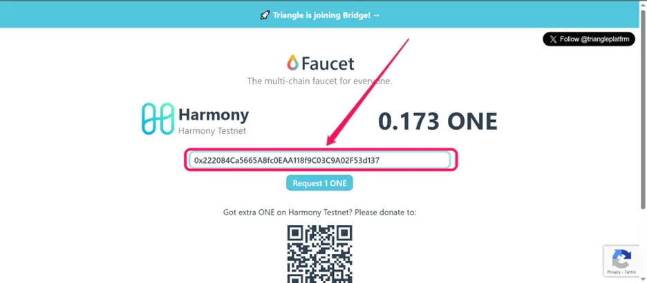 Get Harmony Testnet Tokens