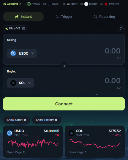 Buy Jupiter Tokens