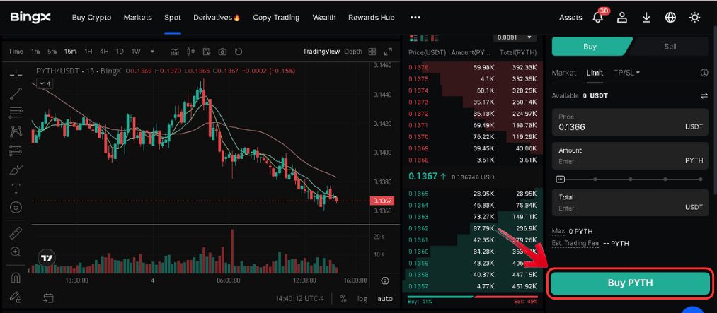 Buy Pyth Network Tokens