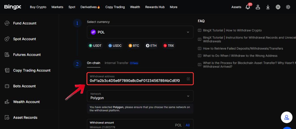Buy Polygon tokens