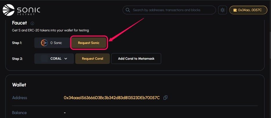 Get Sonic (Fantom) Testnet Tokens