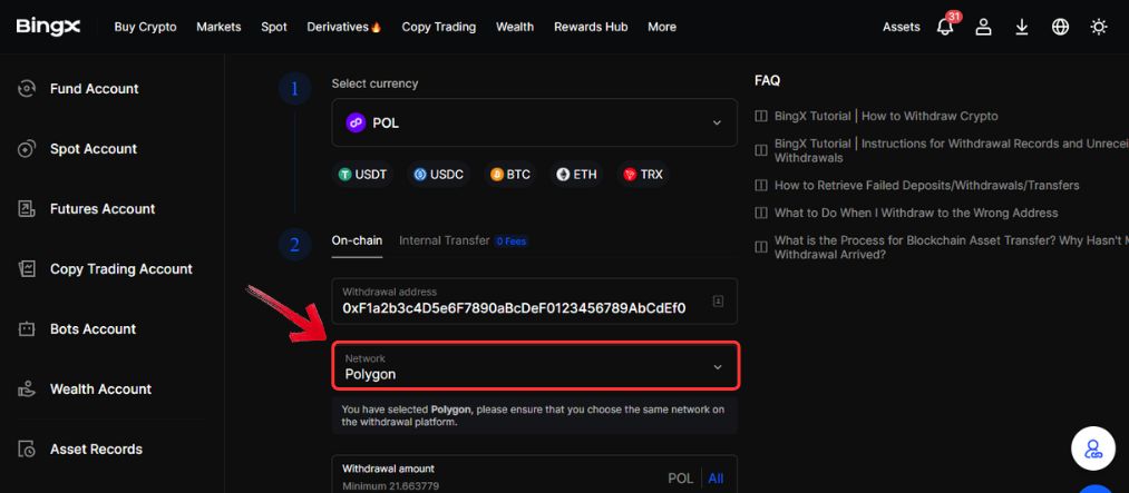 Buy Polygon tokens
