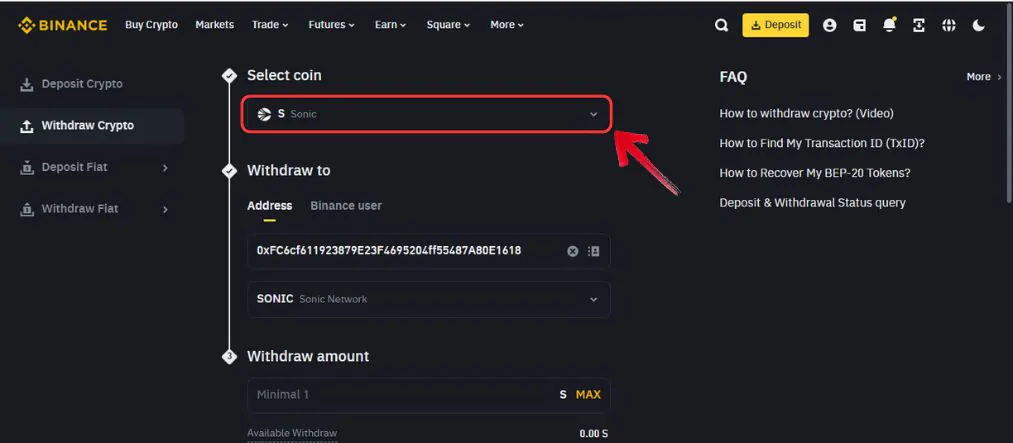 Buy Sonic prev FTM Tokens