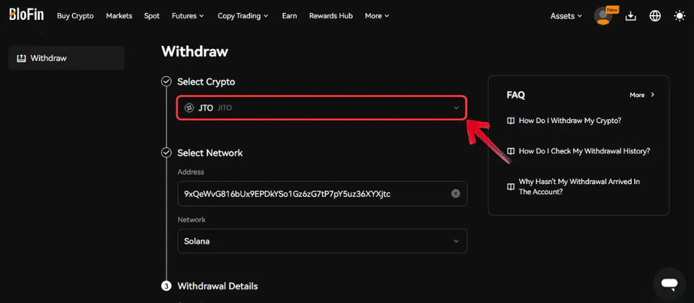 Buy JITO Tokens