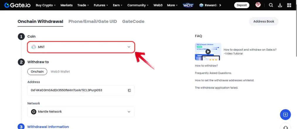 Buy Mantle Tokens