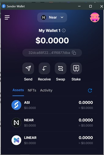 get started with Sender Wallet