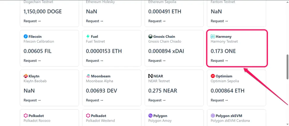 Get Harmony Testnet Tokens
