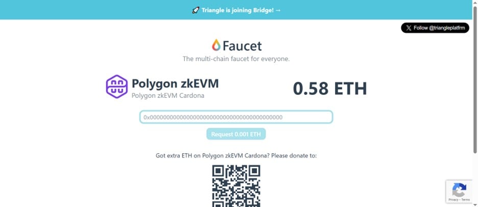 Get Polygon zkEVM Testnet Tokens