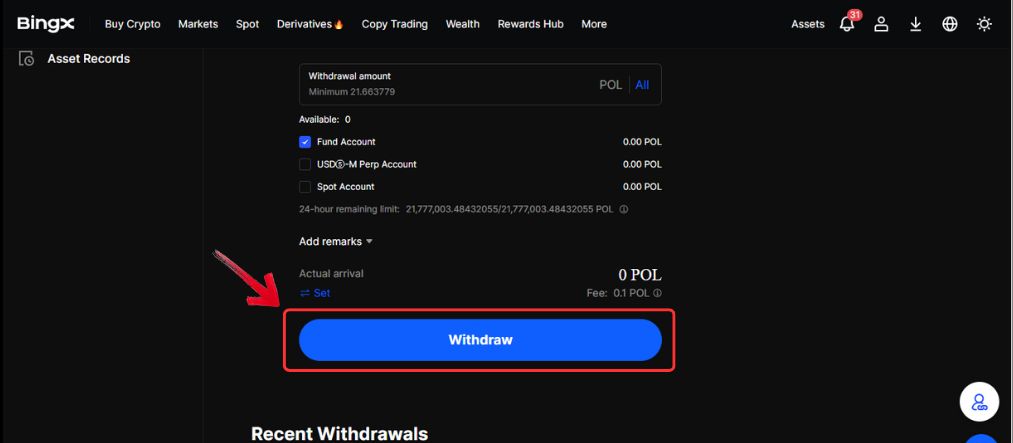 Buy Polygon tokens