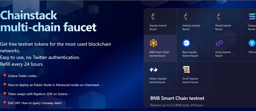 Get BNB Testnet Tokens