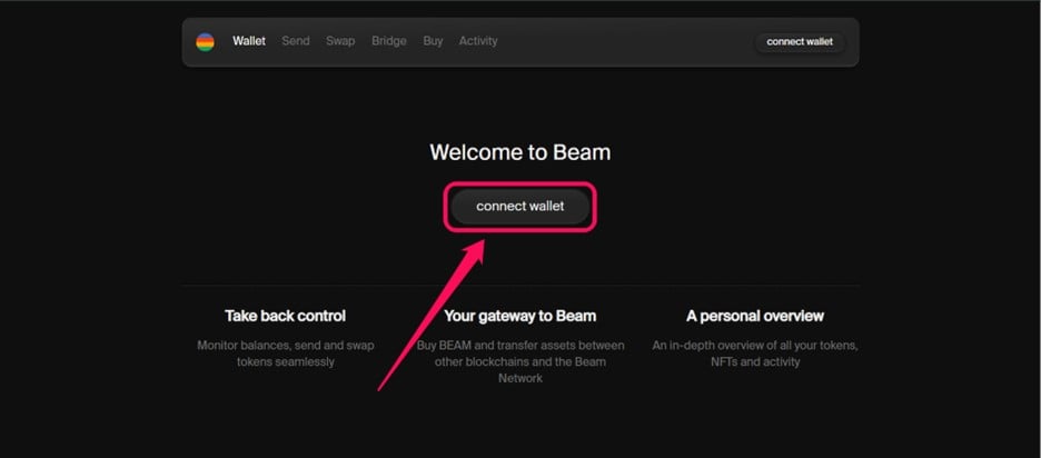 Get Beam Testnet Tokens