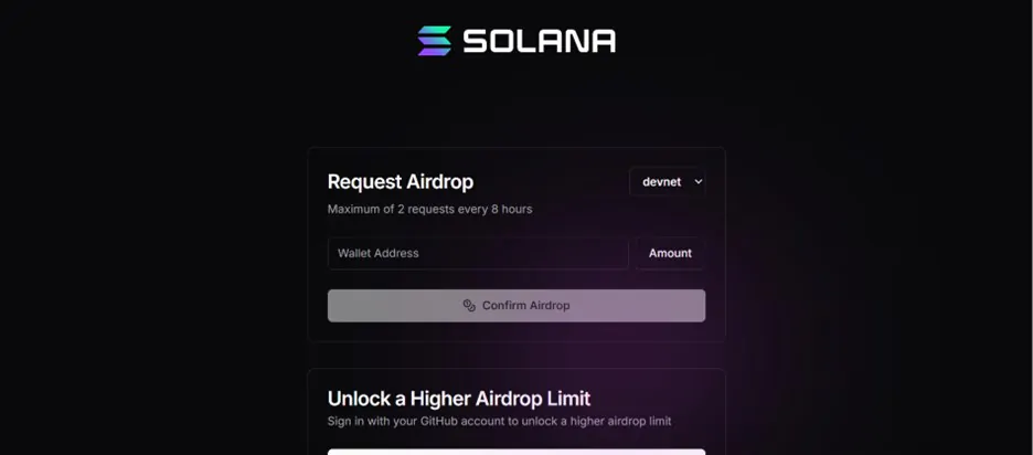 Get SOL Testnet Tokens
