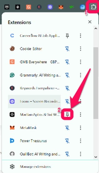 get started with Martian wallet