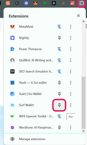 Get Started with Surf Wallet