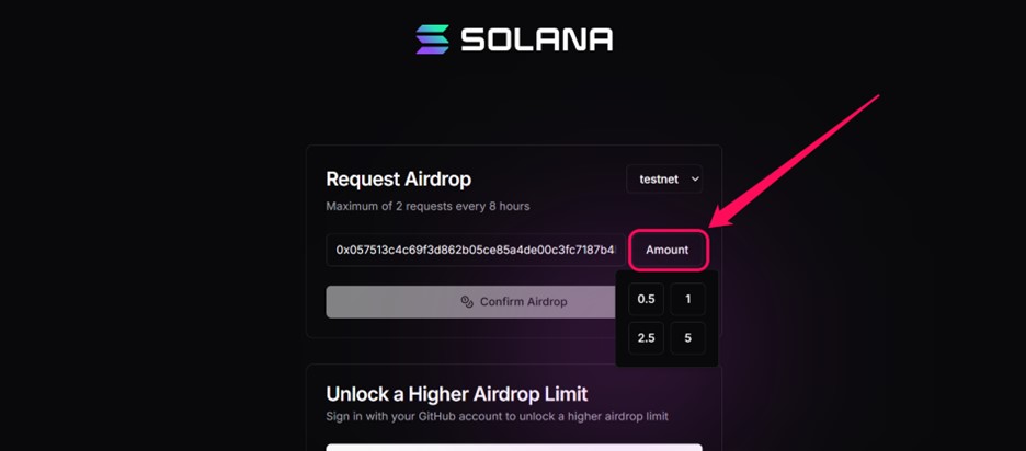 Get SOL Testnet Tokens