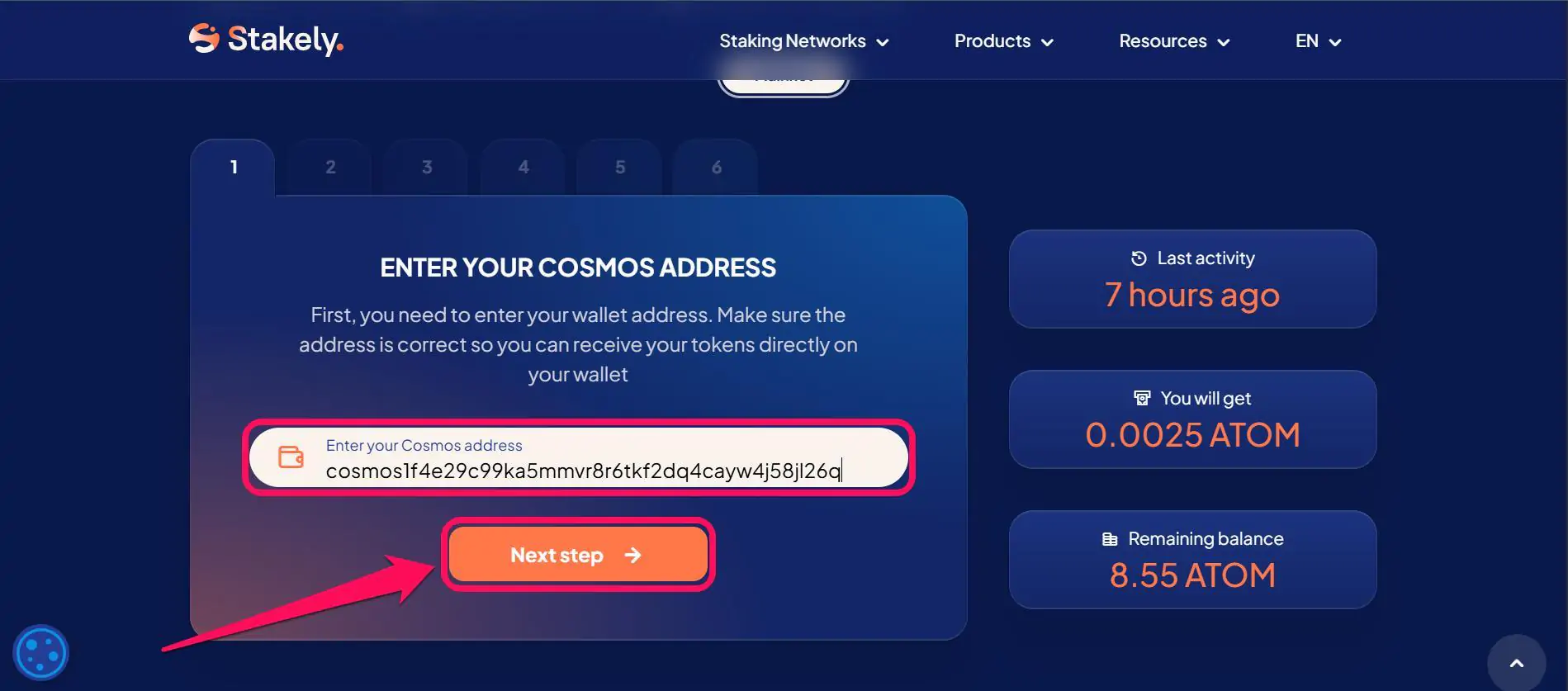 Cosmos Testnet tokens