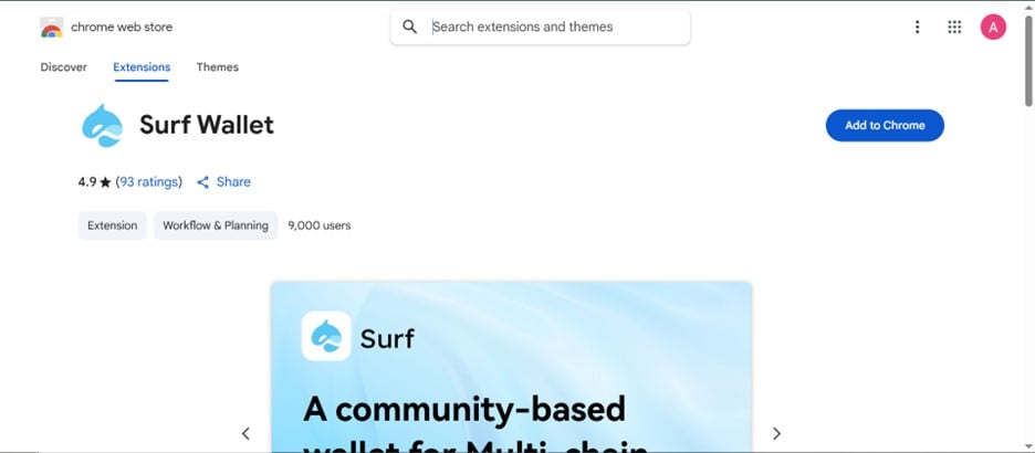 Get Started with Surf Wallet