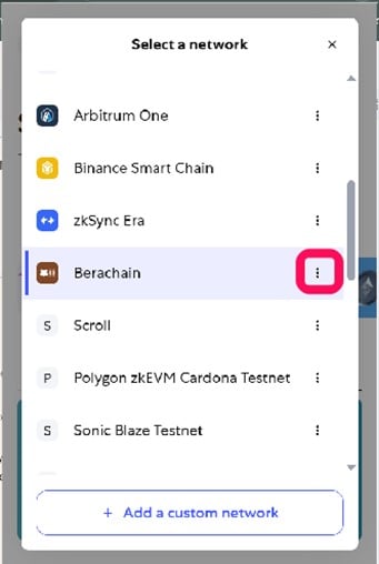 Remove a Network From MetaMask