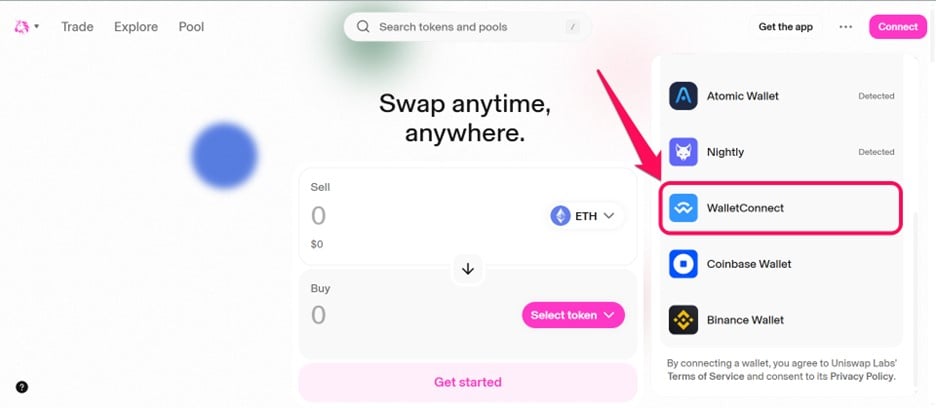 Uniswap을 사용하여 MetaMask를 사용하여 토큰을 교환하세요