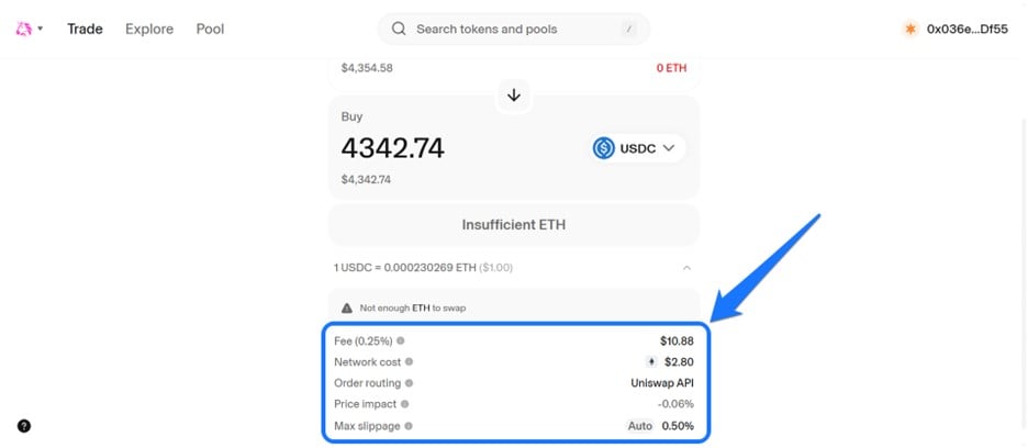 Uniswap을 사용하여 MetaMask를 사용하여 토큰을 교환하세요