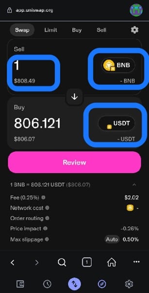 Uniswap을 사용하여 MetaMask를 사용하여 토큰을 교환하세요