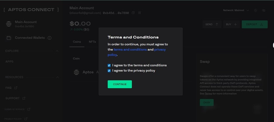 Get Started With Aptos Connect