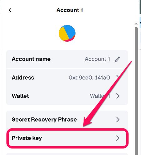 Find Your Private Key in MetaMask