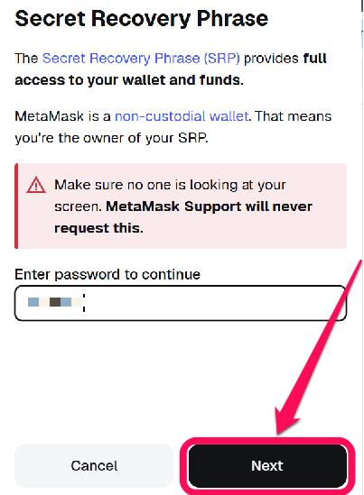 Find Your Secret Recovery Phrase in Metamask