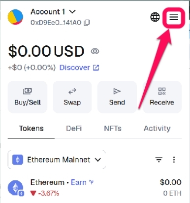 Find Your Secret Recovery Phrase in Metamask