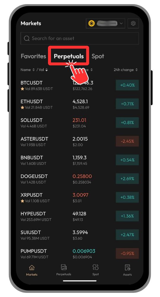 Aster DEX Mobile