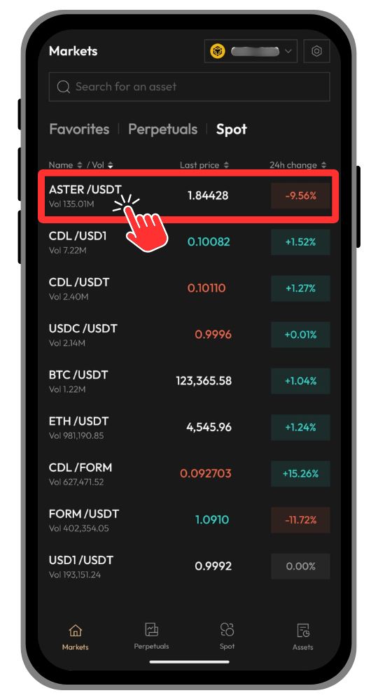 Aster DEX Mobile
