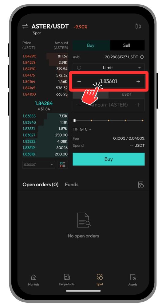 Aster DEX Mobile