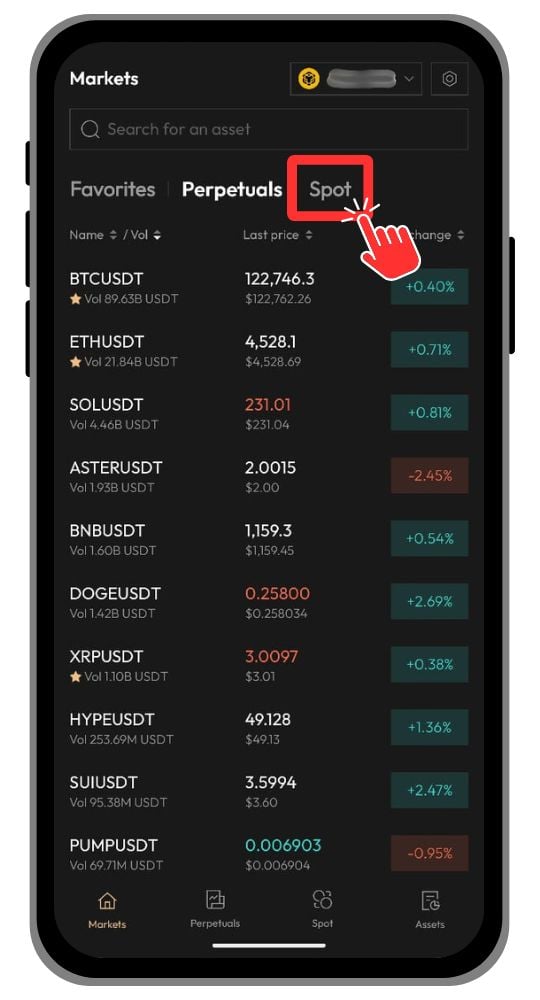 Aster DEX Mobile