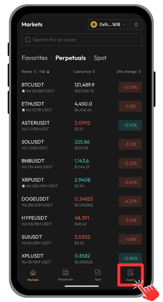 Aster DEX Mobile