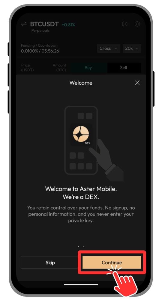 Aster DEX Mobile
