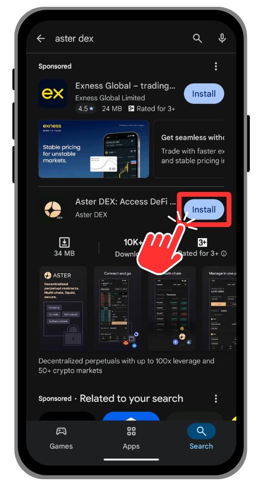 Aster DEX Mobile